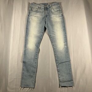 AG Adriano Goldschmied Farrah Skinny Ankle Jeans Womens 27 Light Wash High Rise